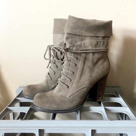 🖤 MIA Paulette Fold-over Suede Boots - Picture 2 of 8